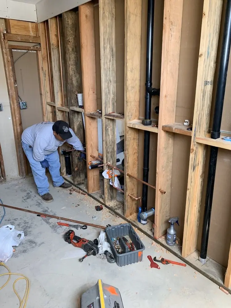 Commercial rough-in plumbing for Water Heater Replacement in Port of Long Beach